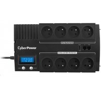 CyberPower BRICs Series II SOHO LCD UPS 700VA/420W, české zásuvky - Poškozený obal - BAZAR