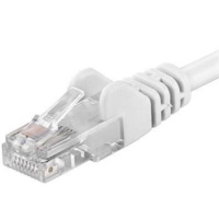 PremiumCord Patch kabel UTP RJ45-RJ45 CAT6 1,5m bílá