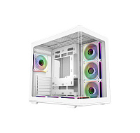 BAZAR - Cooler Master case Elite 600, ATX, Průhledná bočnice, 7x 120mm ARGB Fan, Bílá - Poškozený obal (Komplet)