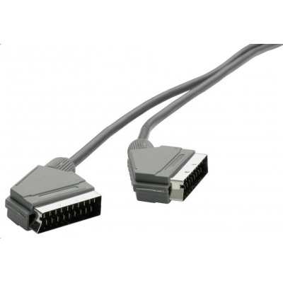 SCART kabel SpeaKa Professional, SCART zástrčka <> SCART zástrčka, černá, 1,20 m