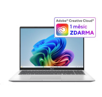 ASUS NTB Vivobook 16 (M1607GA-MB006W), Ryzen AI 7 445, 16" 1920 x 1200, 16GB, 1TB SSD, Radeon, W11 Home, Silver