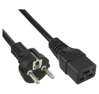 PremiumCord kabel síťový k počítači 230V 16A 1,5m IEC 320 C19 konektor