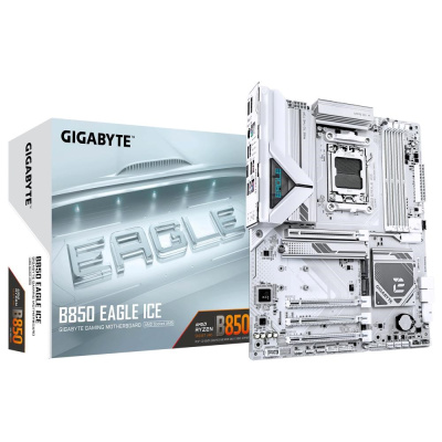 GIGABYTE MB Sc AM5 B850 EAGLE ICE, AMD B850, 4xDDR5, 1xDP, 1xHDMI, ATX