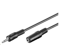 PREMIUMCORD Kabel audio 3,5mm Jack - Jack prodlužovací 3m (M/F, stereo)