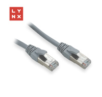 LYNX FTP patch kabel Cat5e PVC, CCA, 15m, šedý