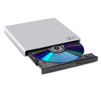 BAZAR - HITACHI LG - externí mechanika DVD-W/CD-RW/DVD±R/±RW/RAM GP57ES40, Slim, Silver, box+SW - Poškozený obal (Komple