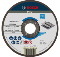 Bosch řezací kotouč PRO Metal, 115 × 2,5 × 22,23 mm, oSa