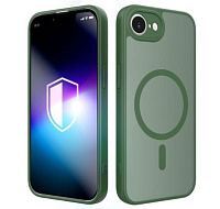 3mk ochranný kryt Misty MagCase Green pro Apple iPhone 16E/ iPhone 17E